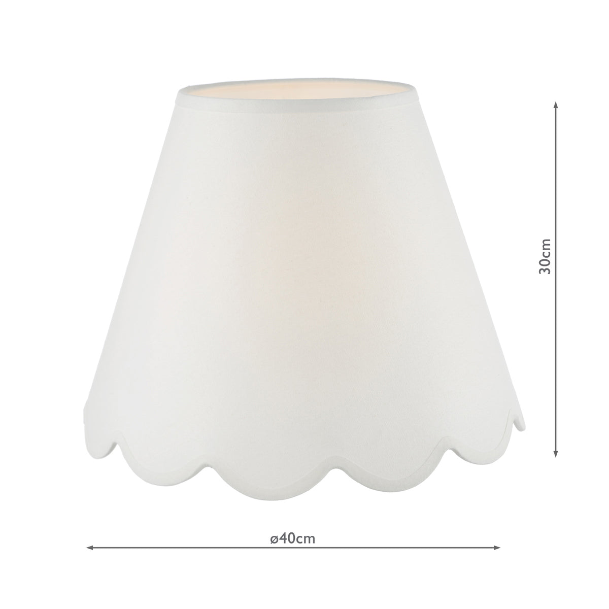 Nerita Ivory Linen Empire Shade 40cm
