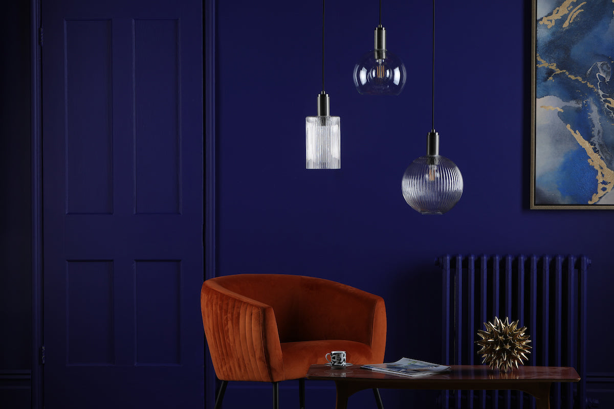NIKOLAS 1LT PENDANT ANTIQUE CHROME CW CYLINDER GLA