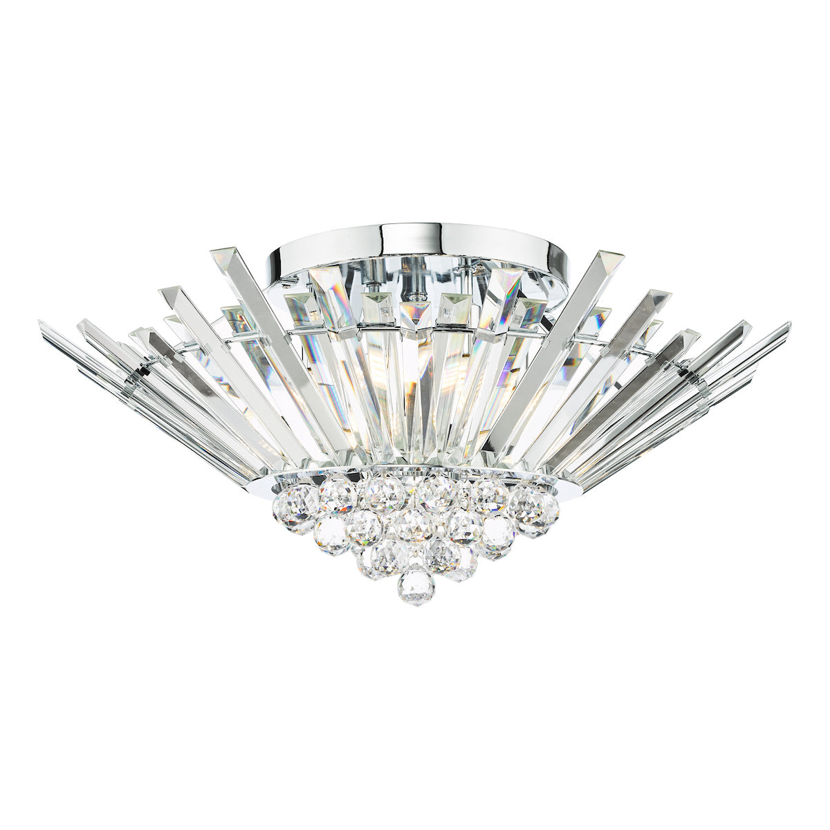 NIMBUS 5LT HALO FLUSH POL CHR CRYSTAL