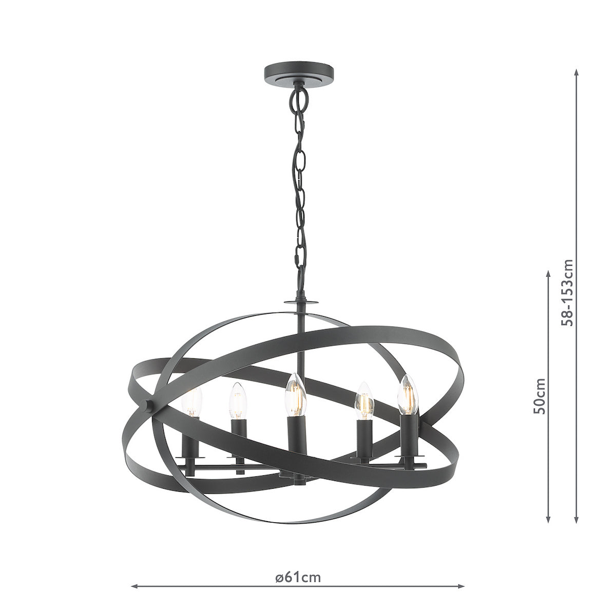 NITYA 5LT PENDANT MATT BLACK