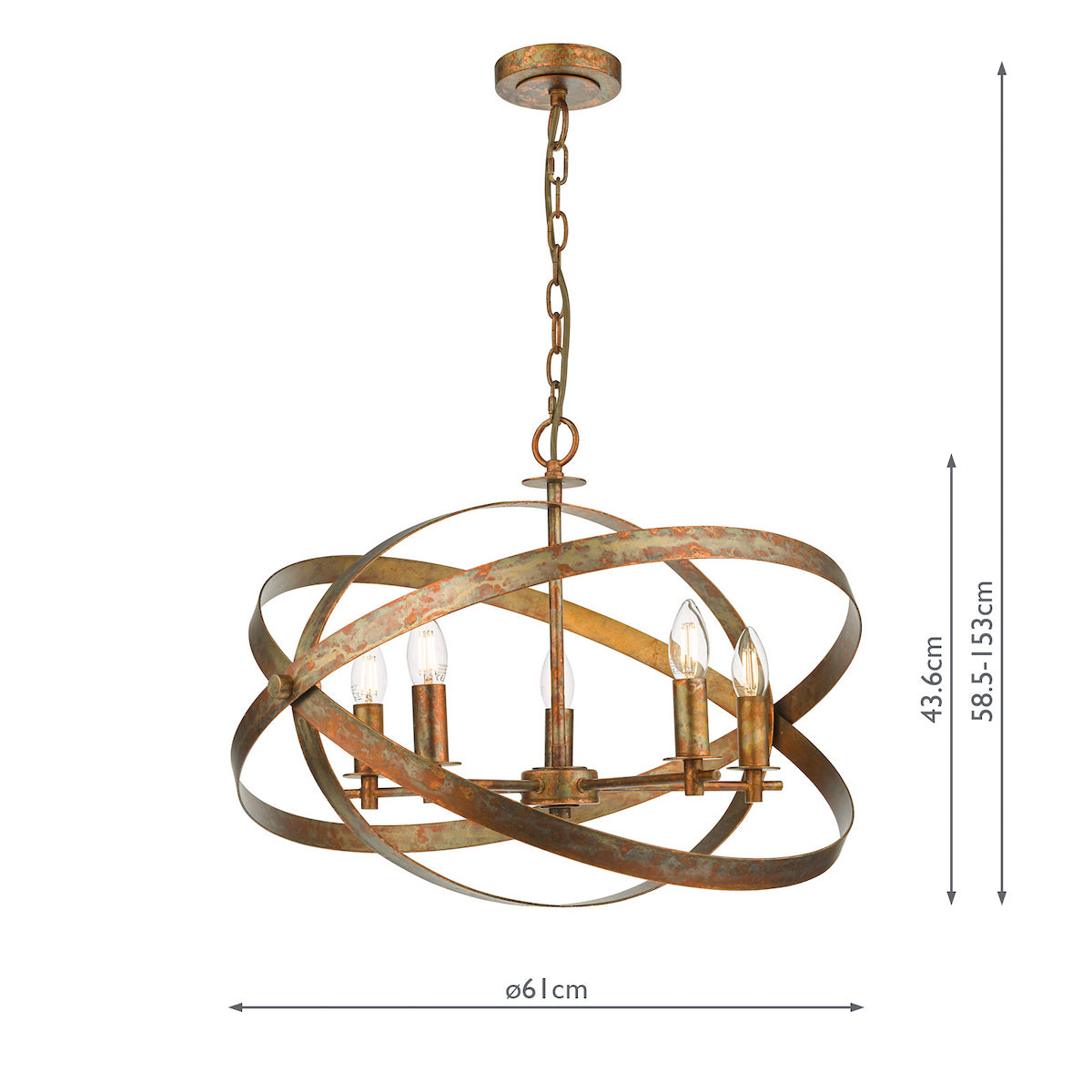 NITYA 5LT PENDANT OXIDISED COPPER