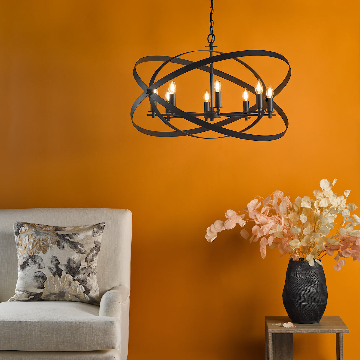 NITYA 8LT PENDANT MATT BLACK