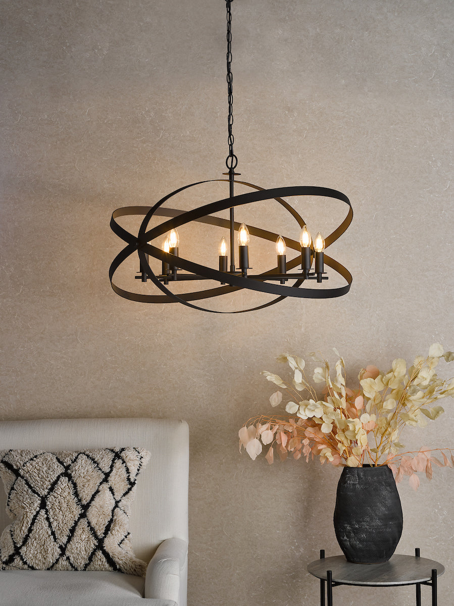 NITYA 8LT PENDANT MATT BLACK