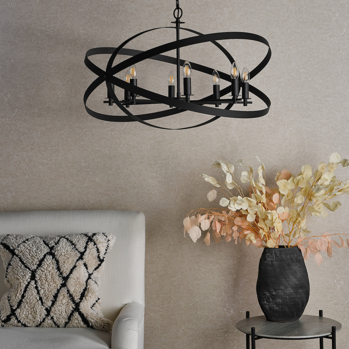 NITYA 8LT PENDANT MATT BLACK