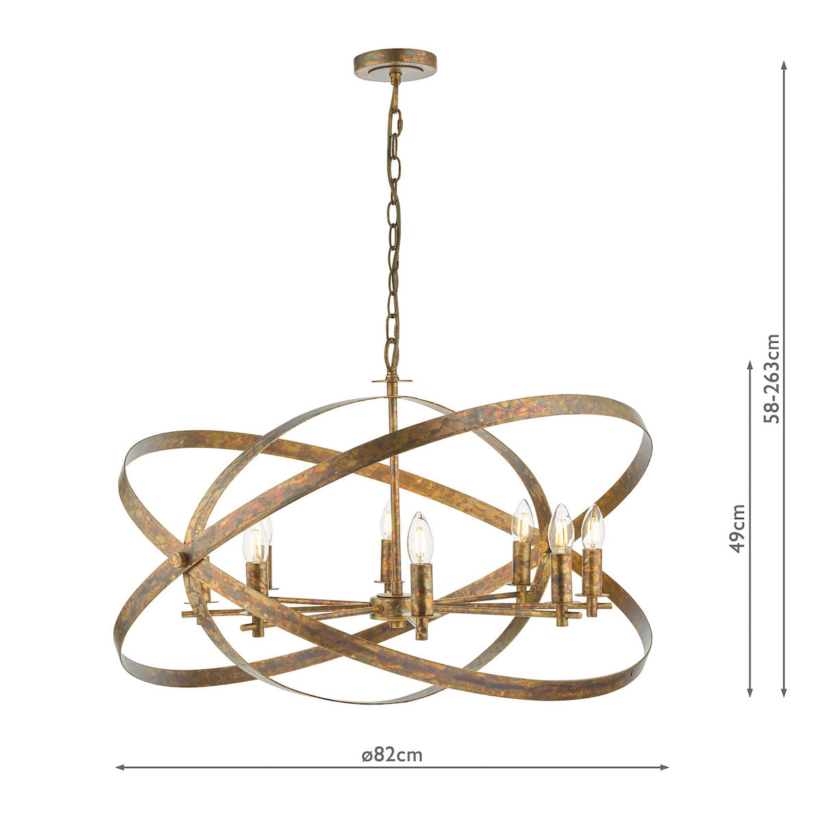 NITYA 8LT PENDANT OXIDISED COPPER