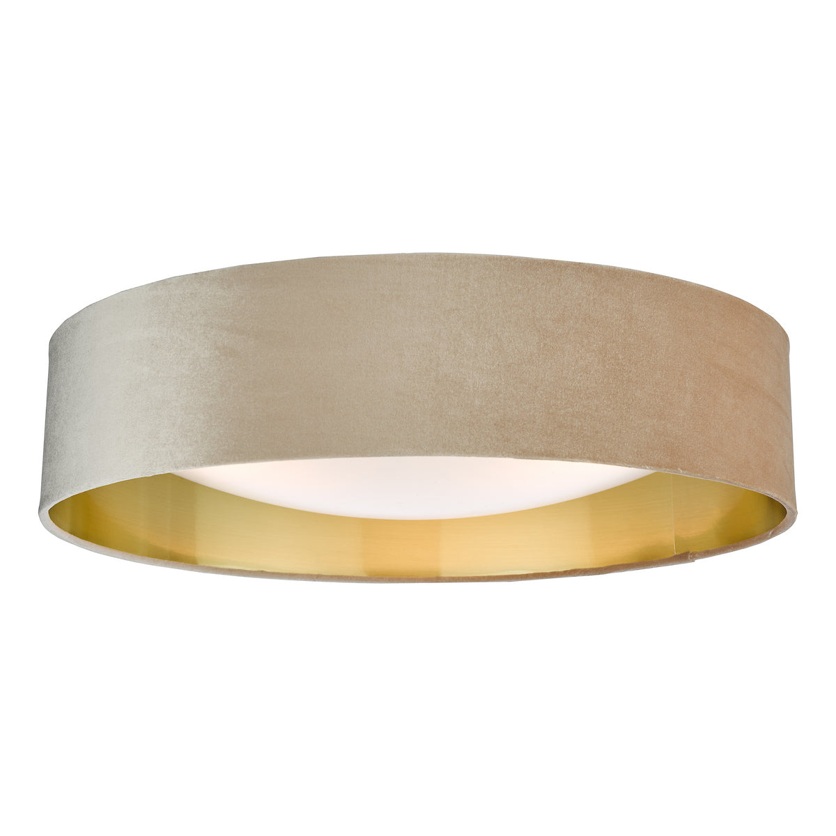 NYSA 3LT FLUSH TAUPE VELVET GOLD LINING & FROSTED