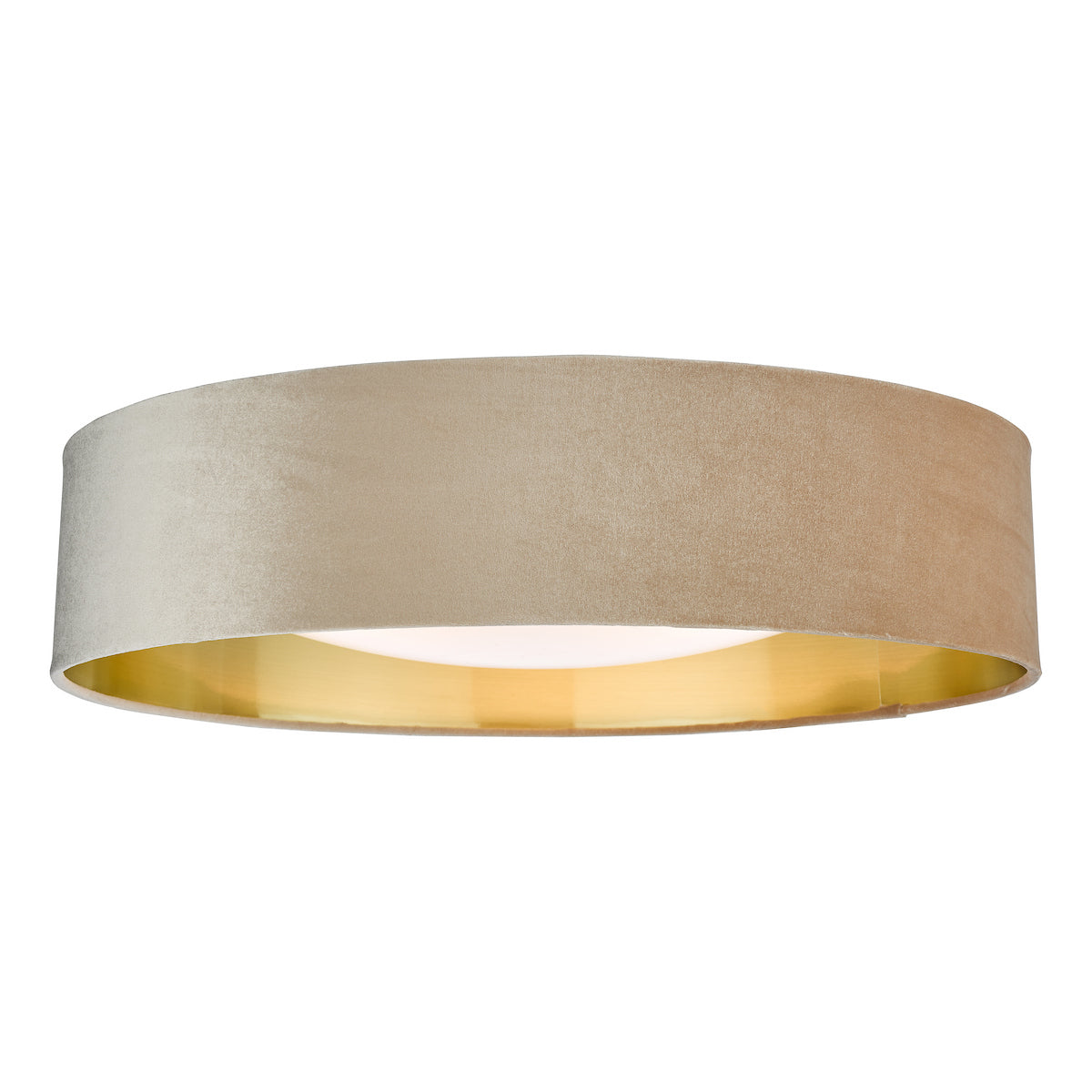NYSA 3LT FLUSH TAUPE VELVET GOLD LINING & FROSTED