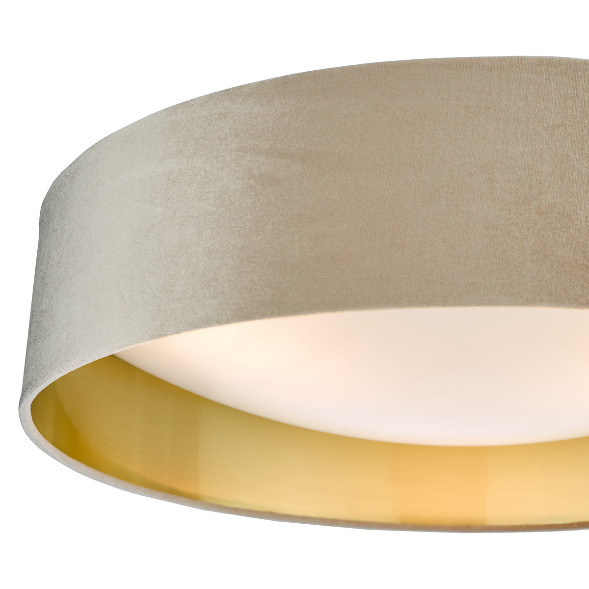 NYSA 3LT FLUSH TAUPE VELVET GOLD LINING & FROSTED