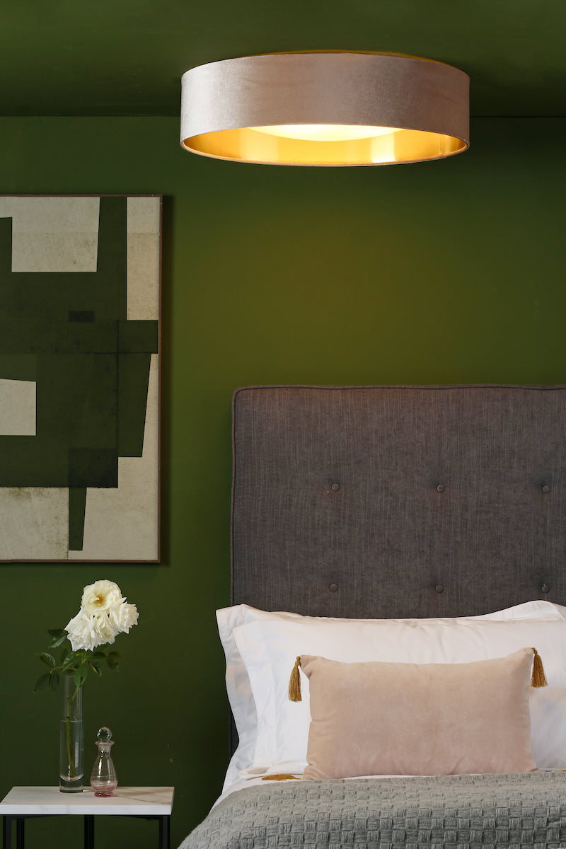 NYSA 3LT FLUSH TAUPE VELVET GOLD LINING & FROSTED