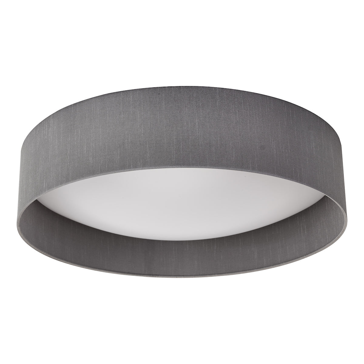 NYSA 3LT FLUSH 60CM GREY FAUX SILK