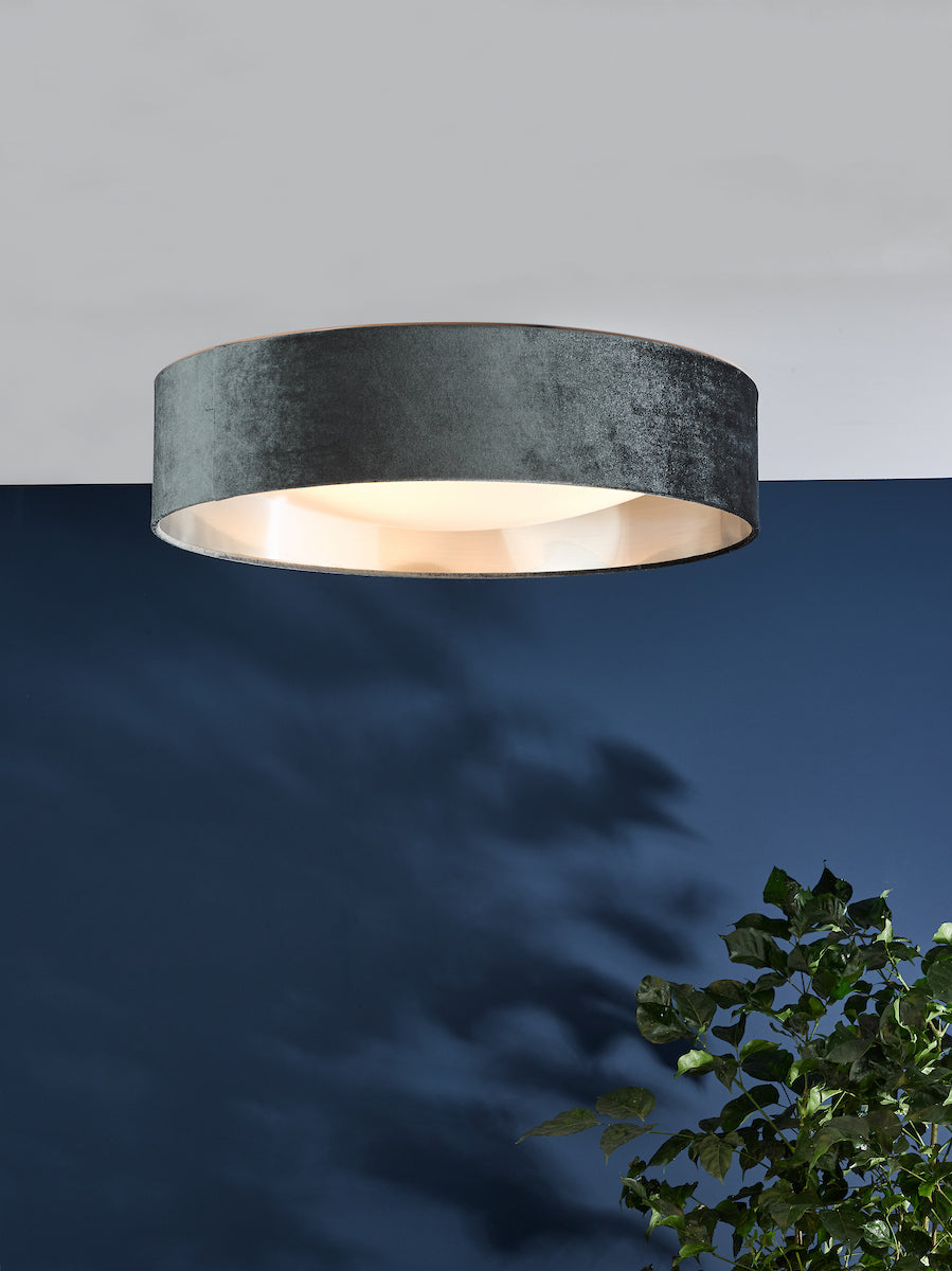 NYSA 3LT FLUSH DARK GREY SILVER LINING & FROSTED D