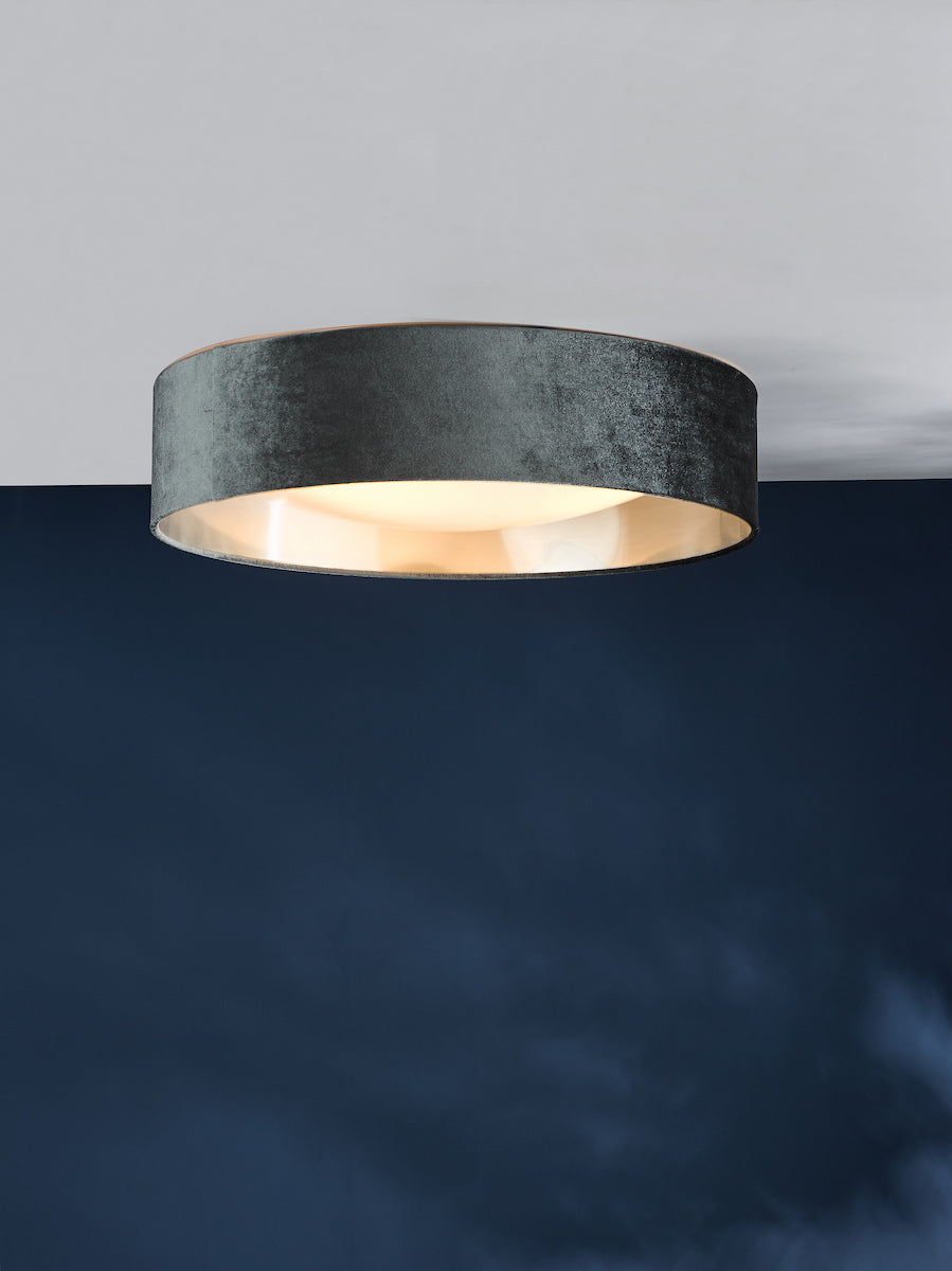 NYSA 3LT FLUSH DARK GREY SILVER LINING & FROSTED D