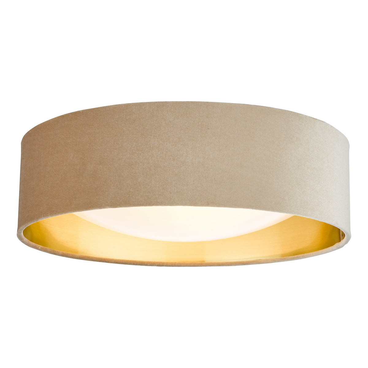 NYSA 2LT FLUSH TAUPE VELVET GOLD LINING & FROSTED