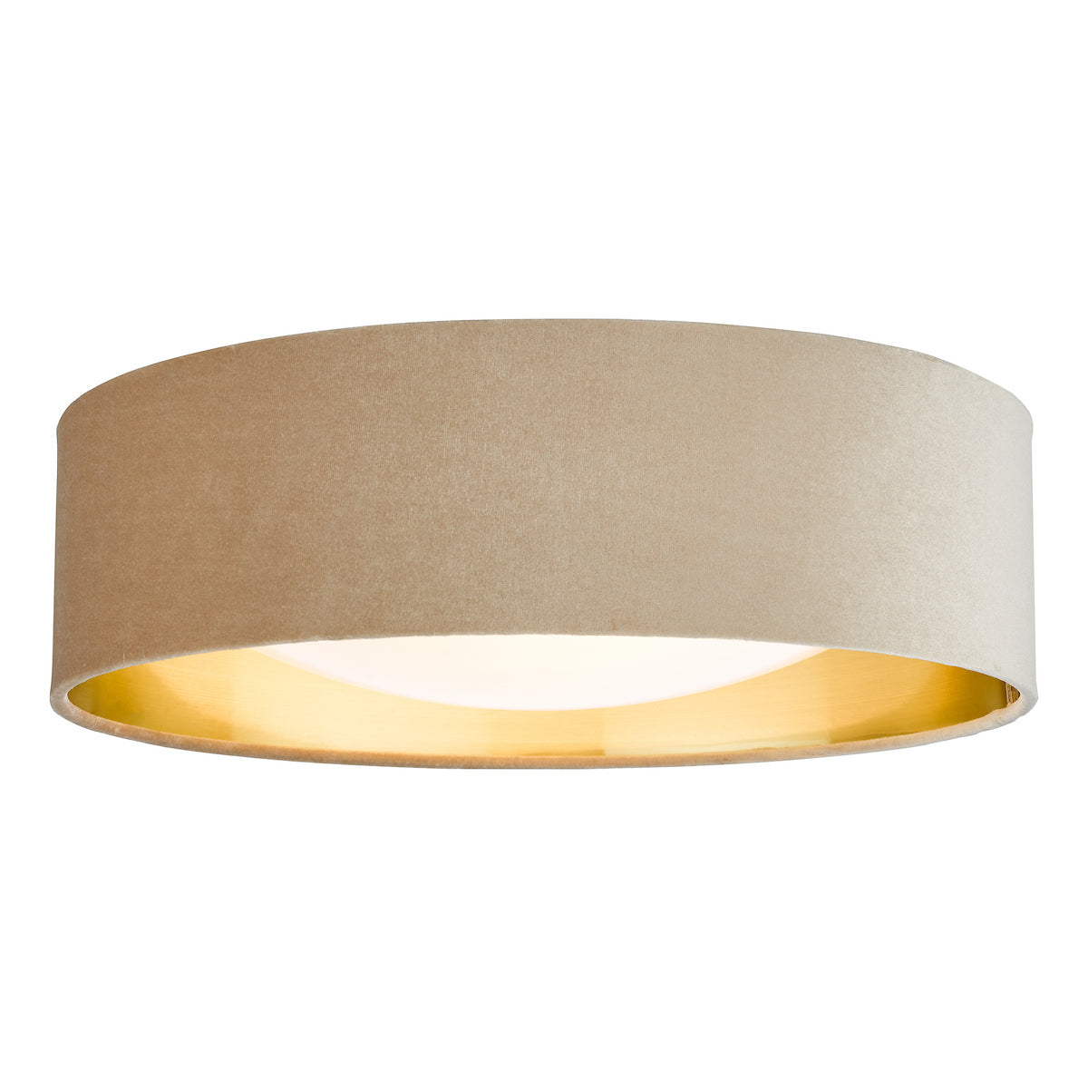 NYSA 2LT FLUSH TAUPE VELVET GOLD LINING & FROSTED