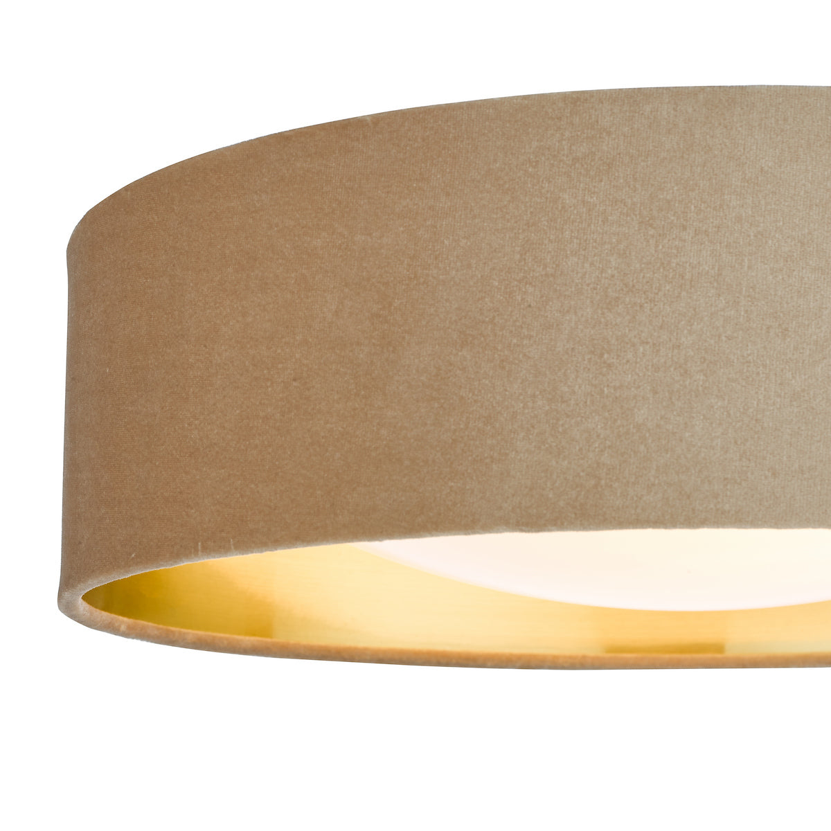 NYSA 2LT FLUSH TAUPE VELVET GOLD LINING & FROSTED