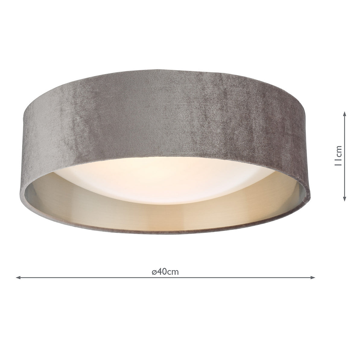 NYSA 2LT FLUSH MINK VELVET SILVER LINING & FROSTED