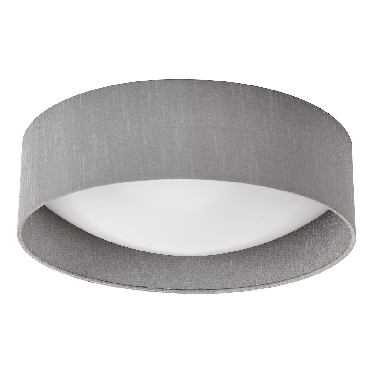 NYSA 2LT FLUSH 40CM GREY FAUX SILK