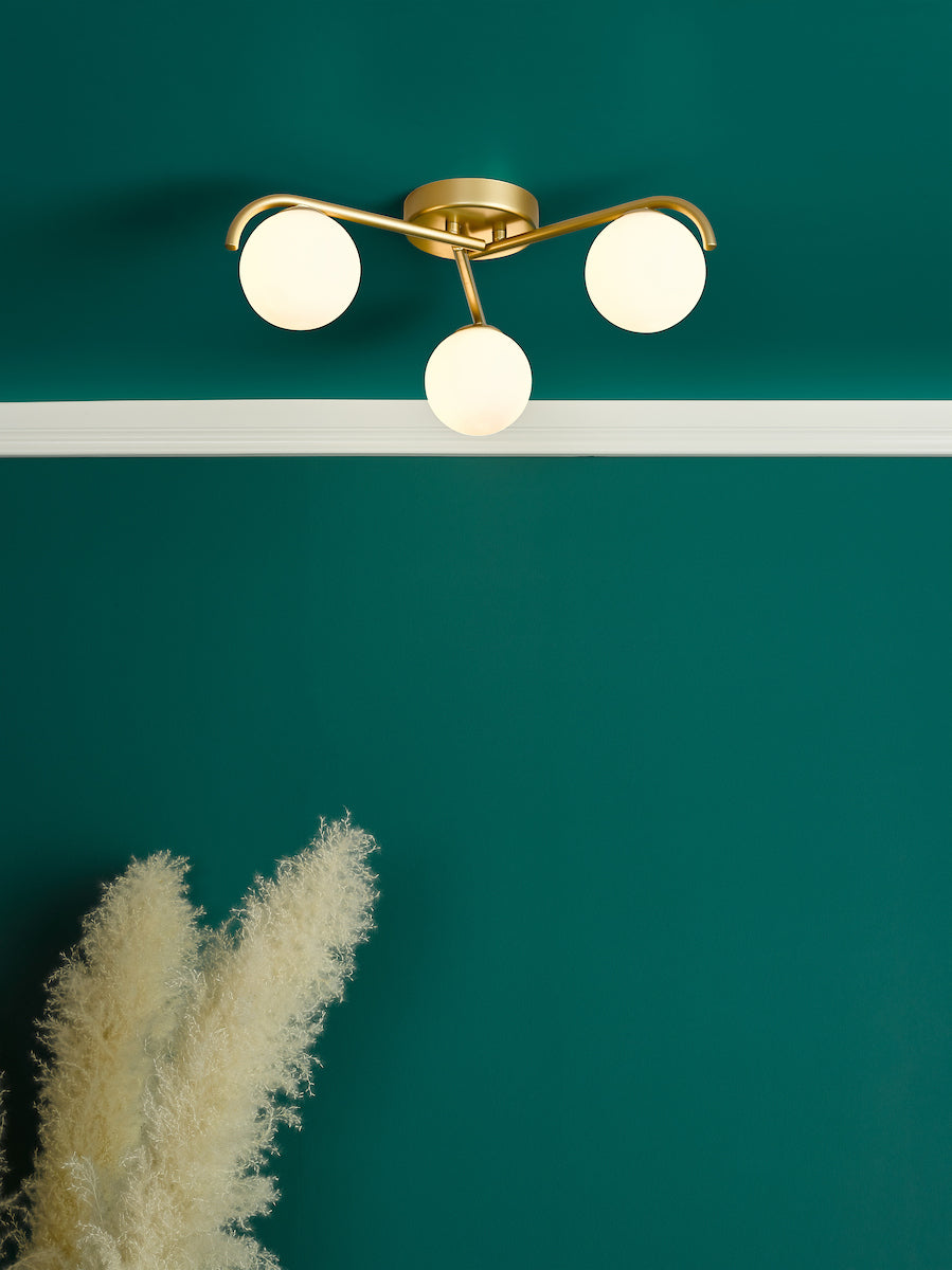 ORLENA 3LT FLUSH GOLD CW OPAL GLS