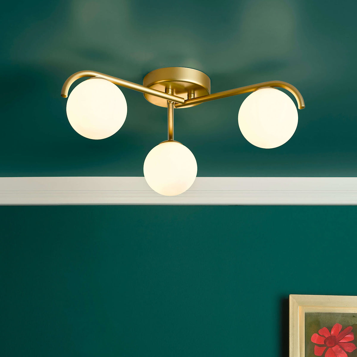 ORLENA 3LT FLUSH GOLD CW OPAL GLS