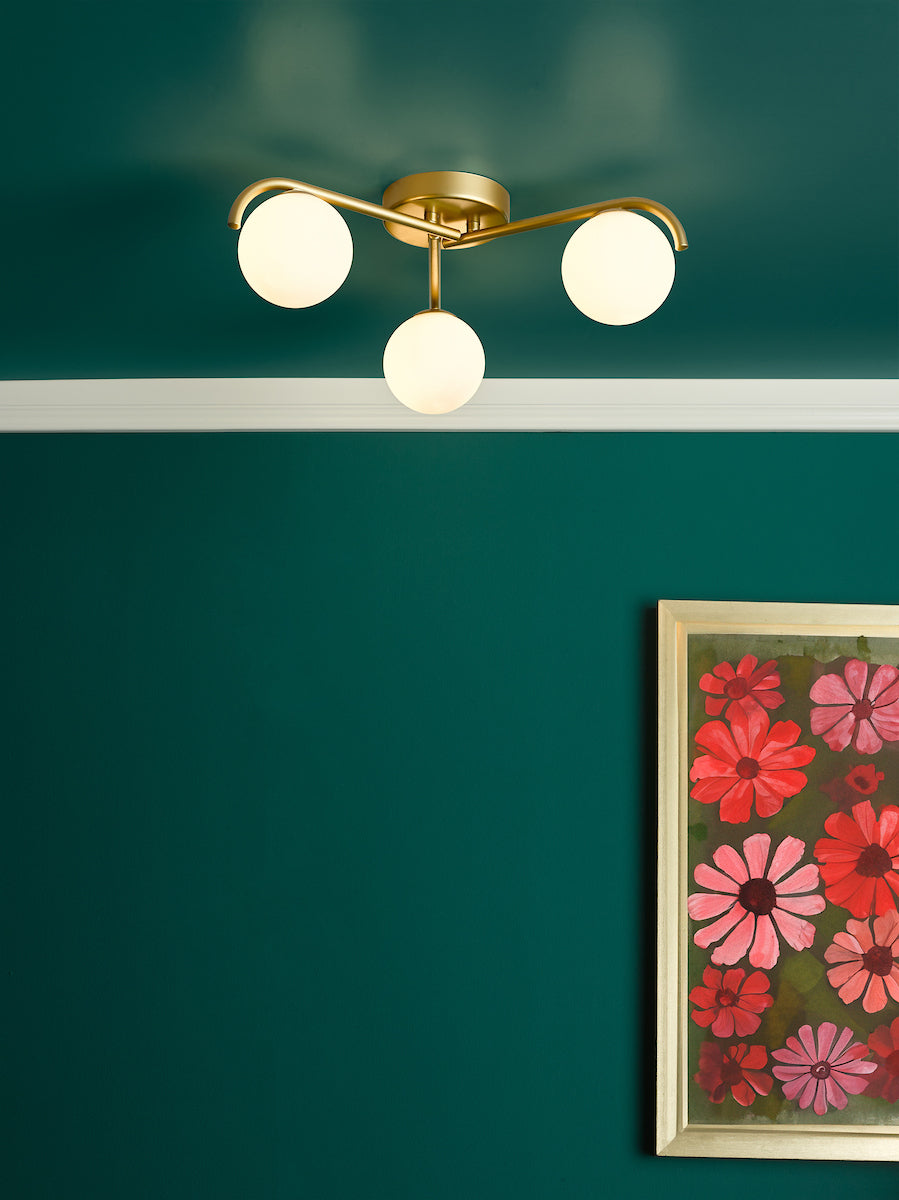 ORLENA 3LT FLUSH GOLD CW OPAL GLS