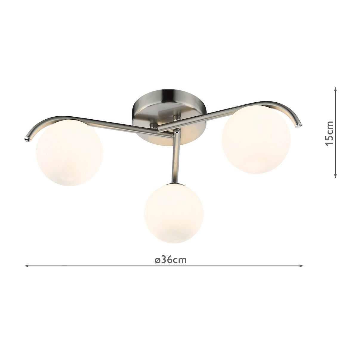 ORLENA 3LT FLUSH SAT CHR CW OPAL GLS