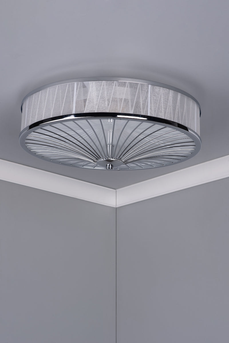 OSLO 3LT FLUSH POL CHR WHITE