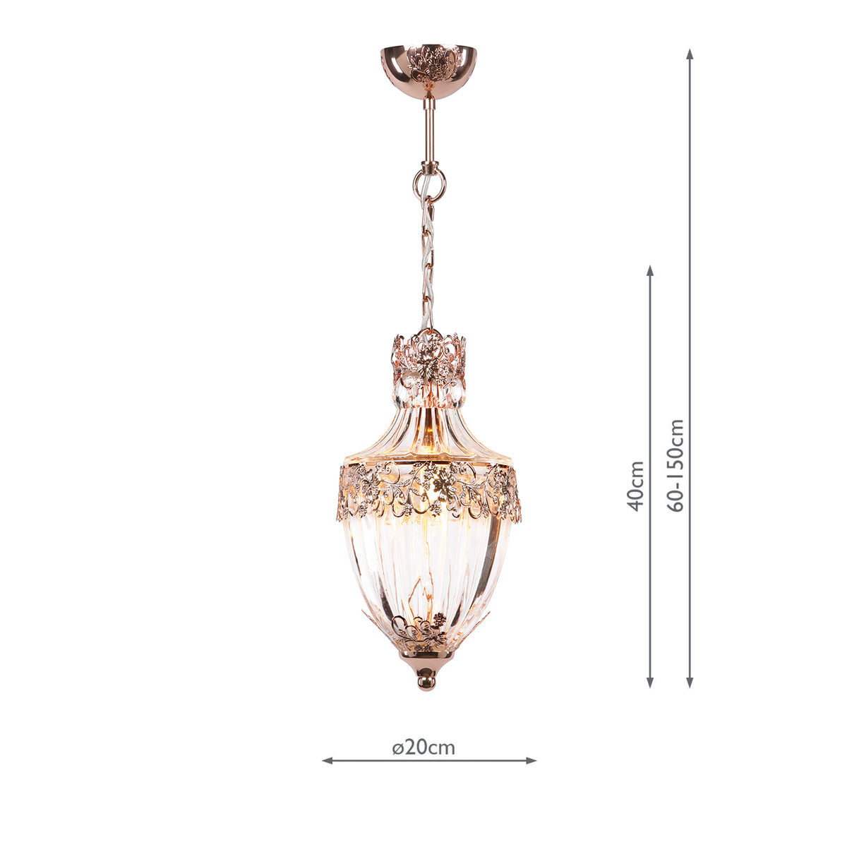 OTTOMAN 1LT PENDANT FRENCH GOLD