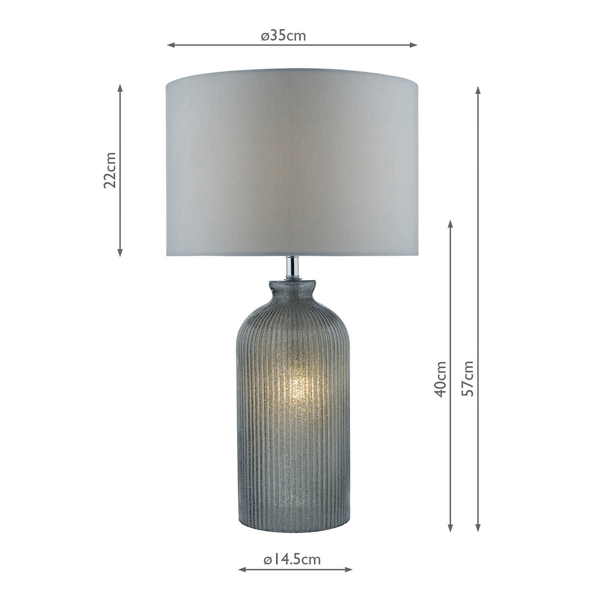 PAMPLONA TL DUAL LIGHT GREY GLASS CW SHD