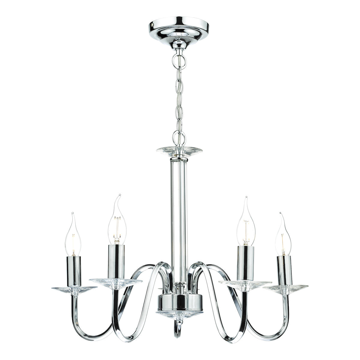 PIQUE 5LT PENDANT POL CHROME CRYSTAL