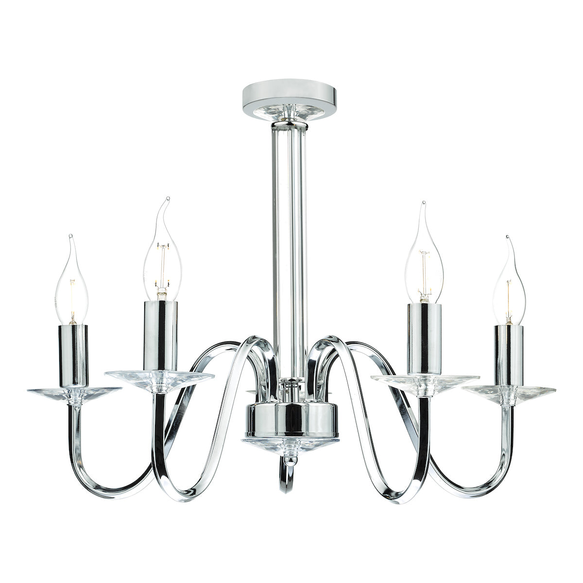 PIQUE 5LT PENDANT POL CHROME CRYSTAL