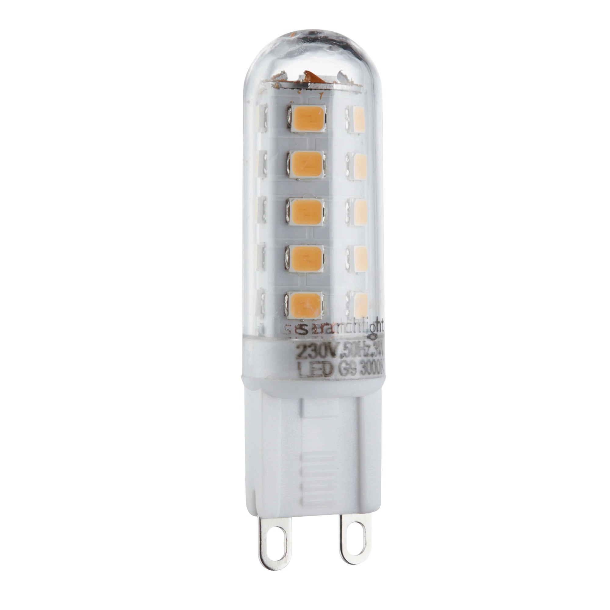 Pack 10 Dimmable Clear G9 LED Lamps - Warm White