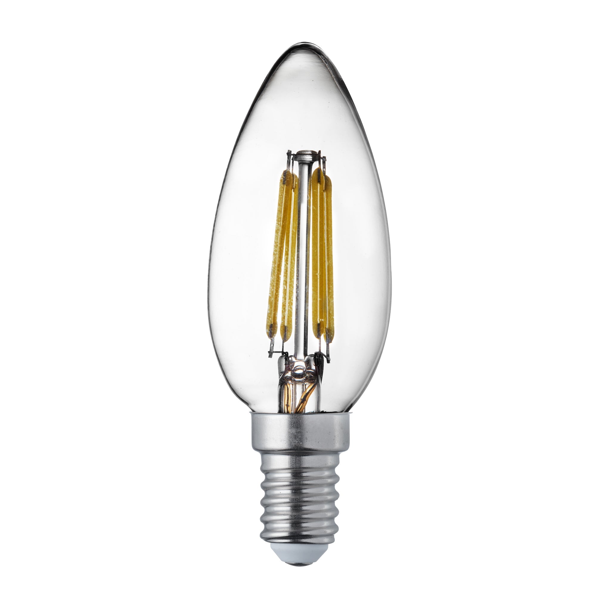 Pack 10 Dimmable E14 LED Filament Candle Lamp (6 watts)