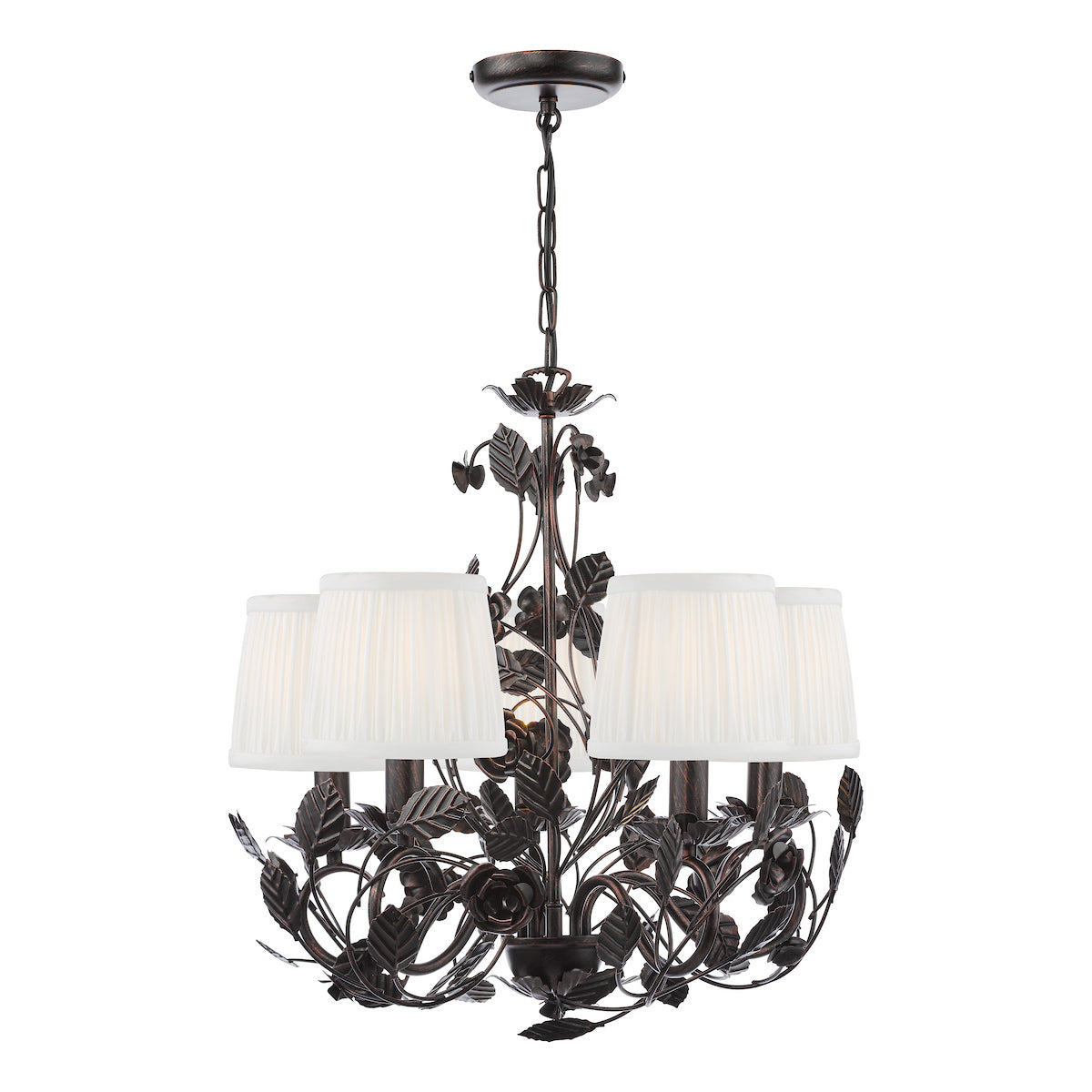 ULYANA PLEATED SHADE 14CM IVORY