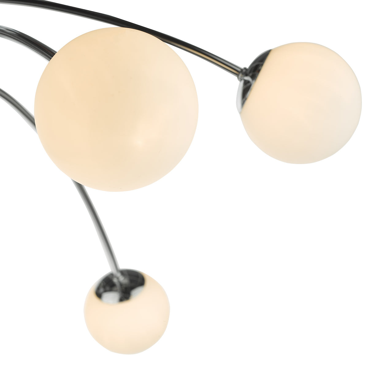 PUGLIA 6LT SEMI FLUSH ADJUSTABLE POL CHR / OPAL