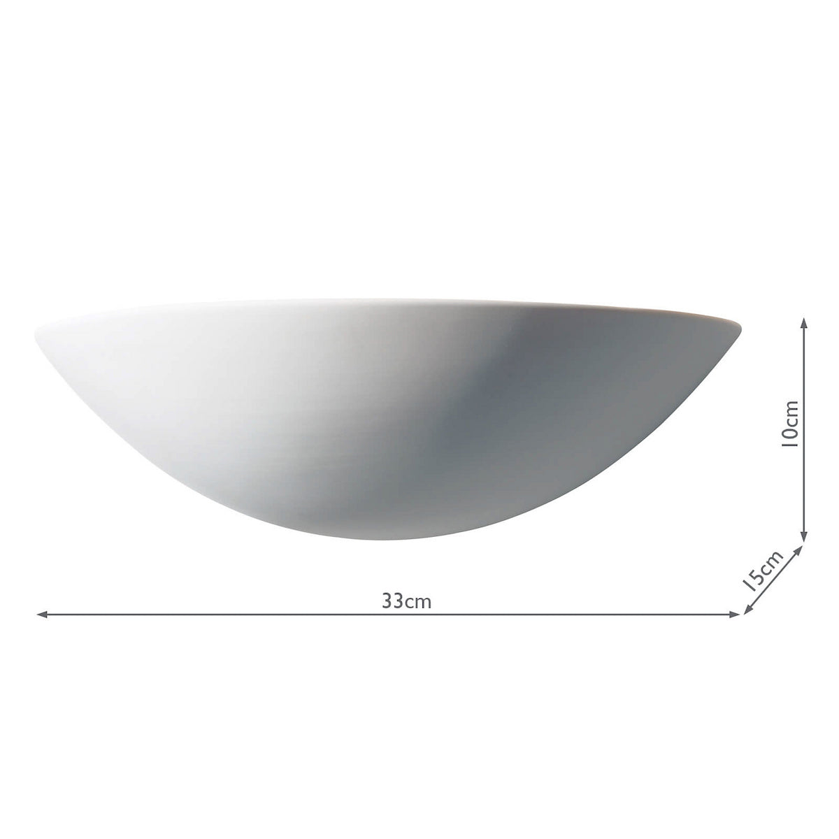 RADIUS WALL LIGHT UNGLAZED