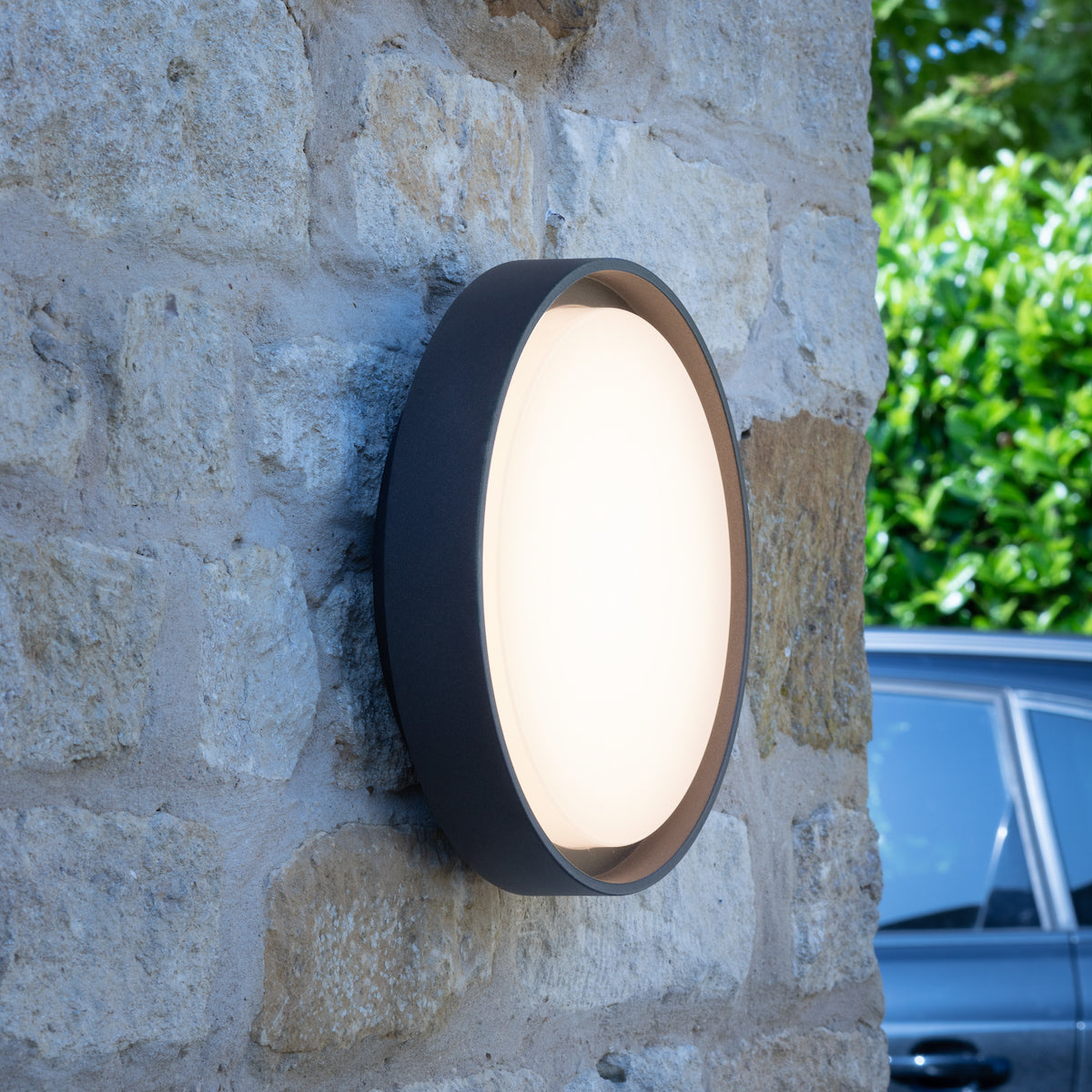 RALPH ROUND FLUSH LRG ANTHRACITE IP65 LED