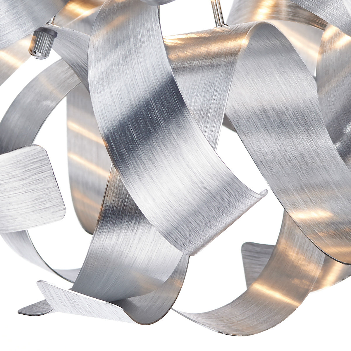 RAWLEY 4LT RIBBON FLUSH BRUSHED ALUMINIUM