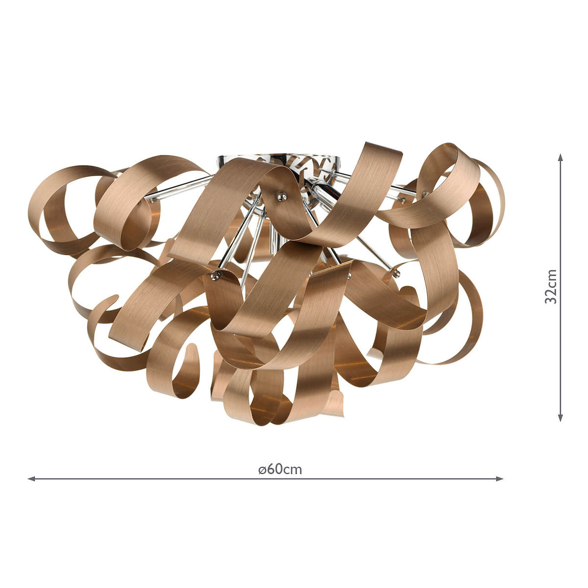 RAWLEY 5LT FLUSH 60CM BRUSHED COPPER