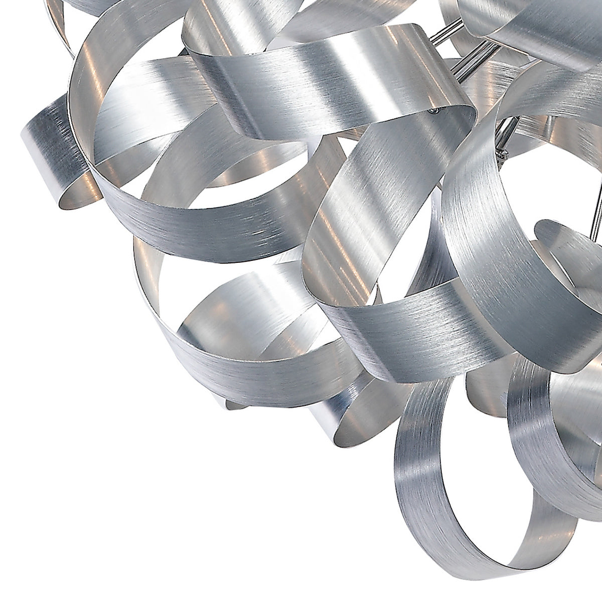 RAWLEY 12LT RIBBON PENDANT BRUSHED ALUMINIUM