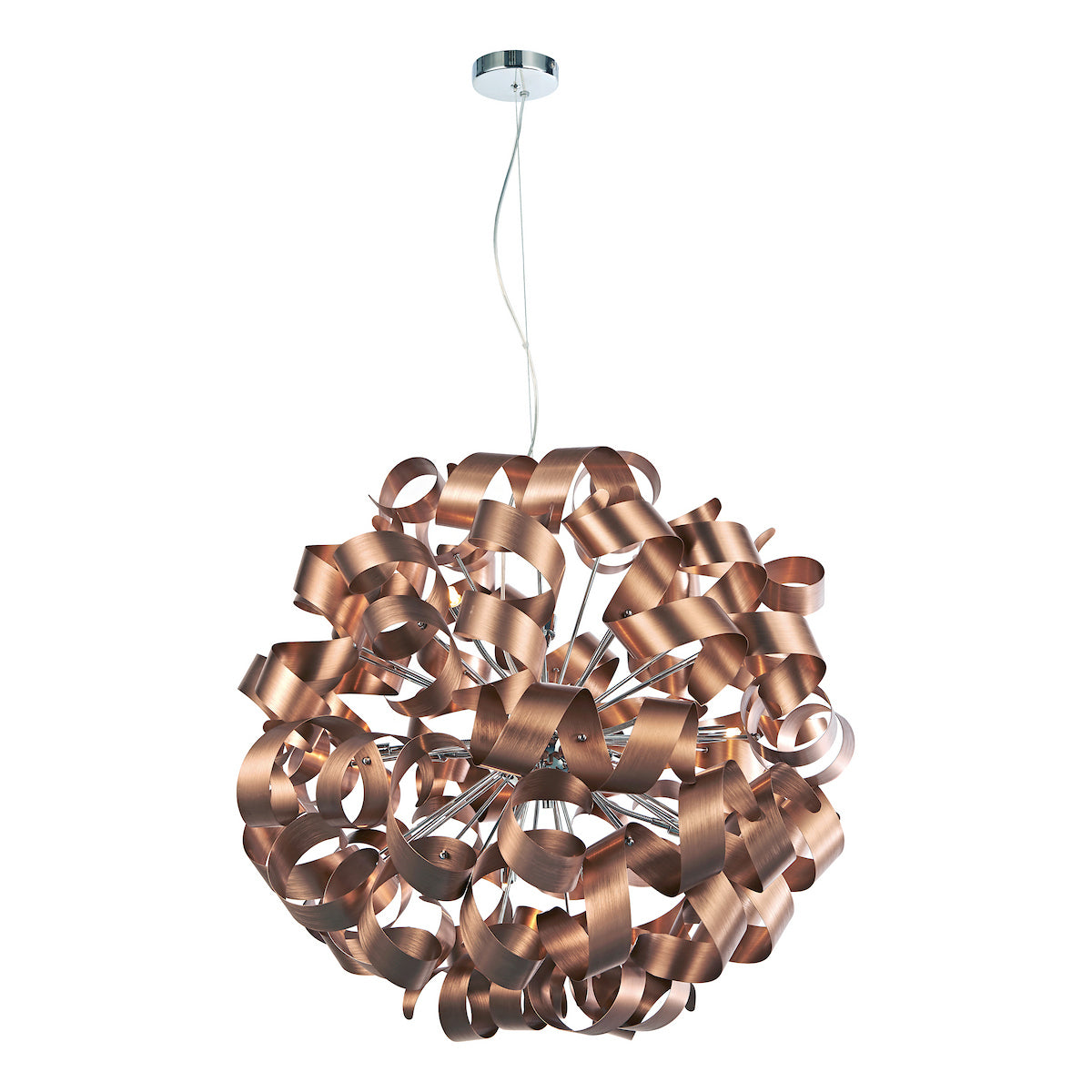 RAWLEY 12LT RIBBON PENDANT BRUSHED COPPER