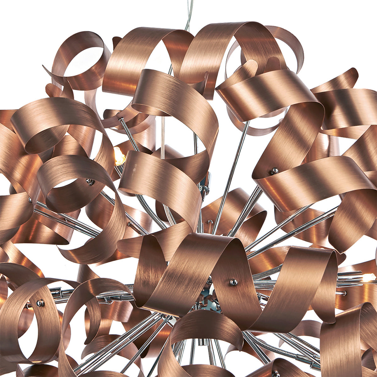 RAWLEY 12LT RIBBON PENDANT BRUSHED COPPER