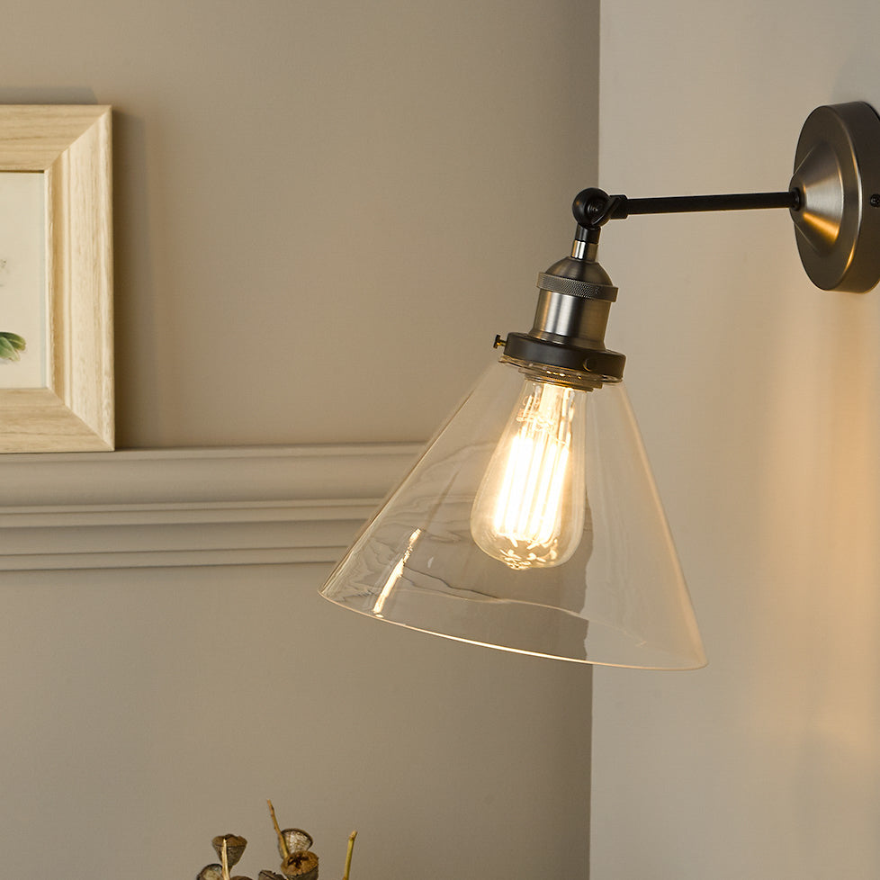 RAY 1LT WB ANTIQUE NICKEL CLEAR