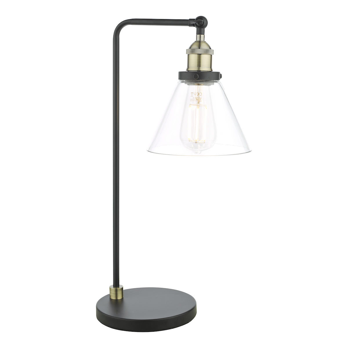 RAY 1LT TL ANTIQUE BRASS CLEAR