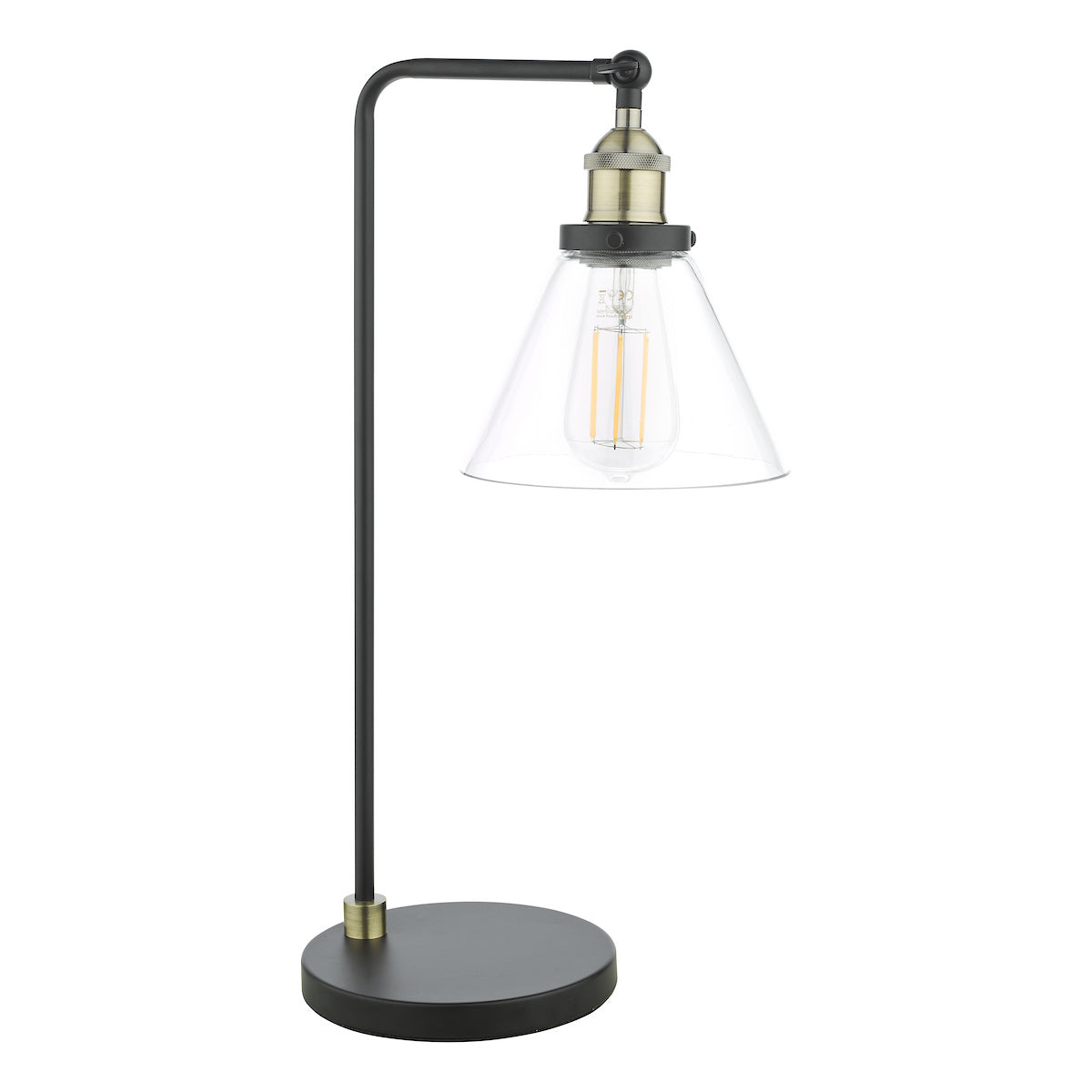 RAY 1LT TL ANTIQUE BRASS CLEAR