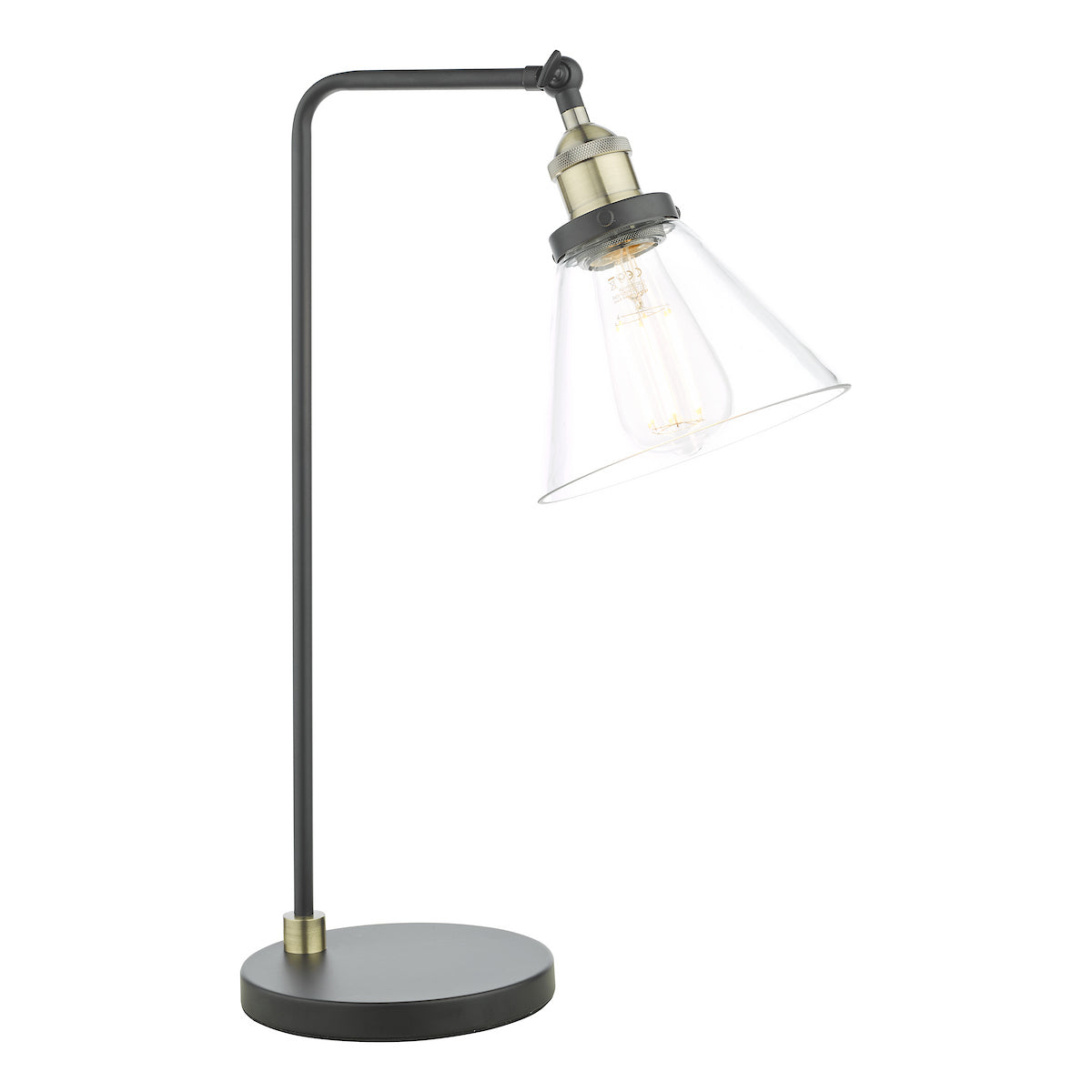 RAY 1LT TL ANTIQUE BRASS CLEAR