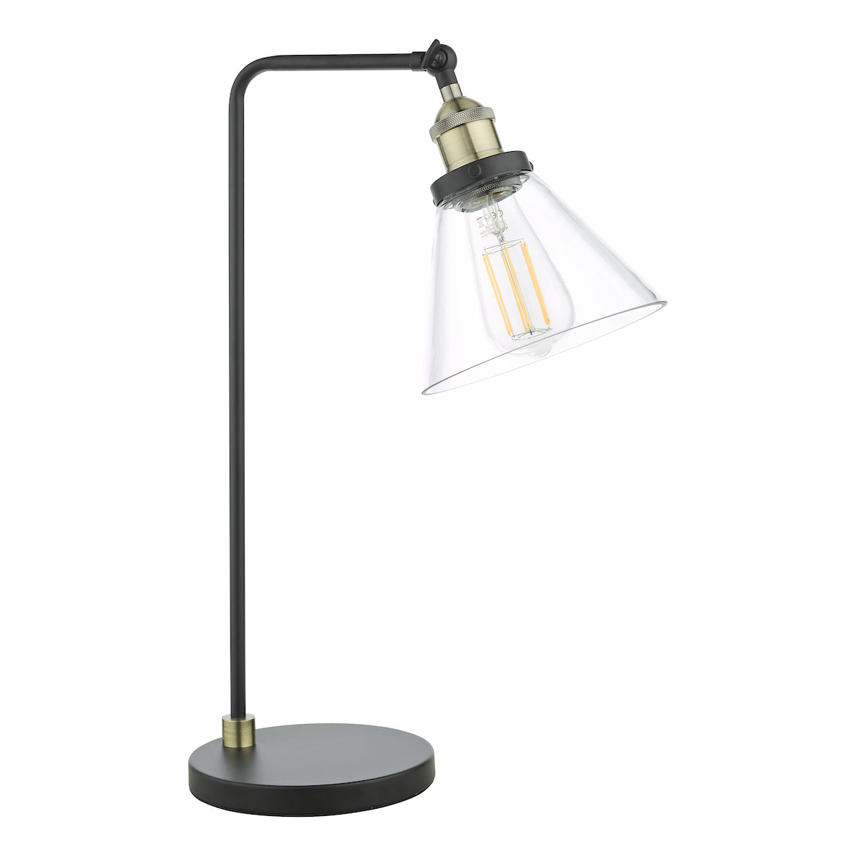 RAY 1LT TL ANTIQUE BRASS CLEAR
