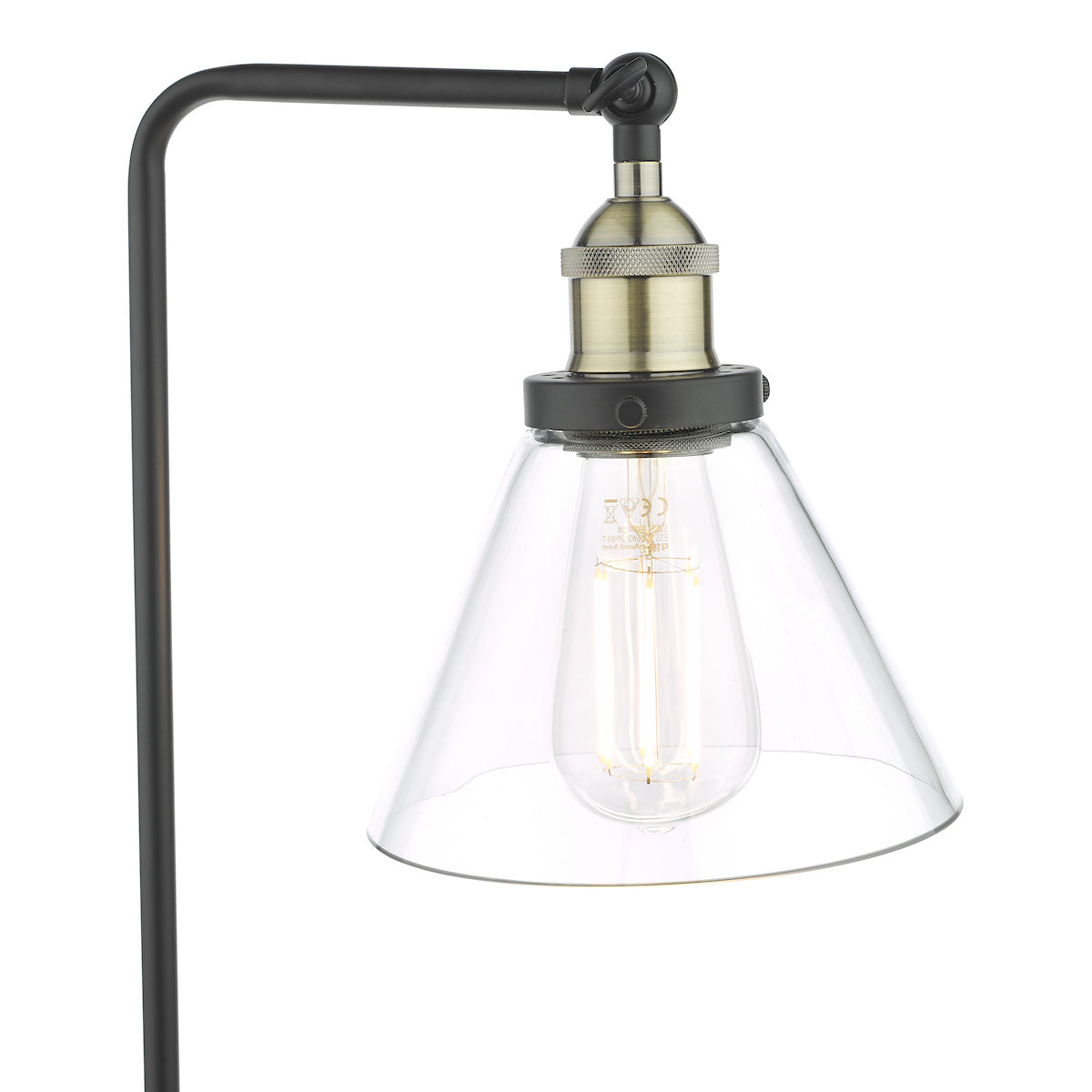 RAY 1LT TL ANTIQUE BRASS CLEAR