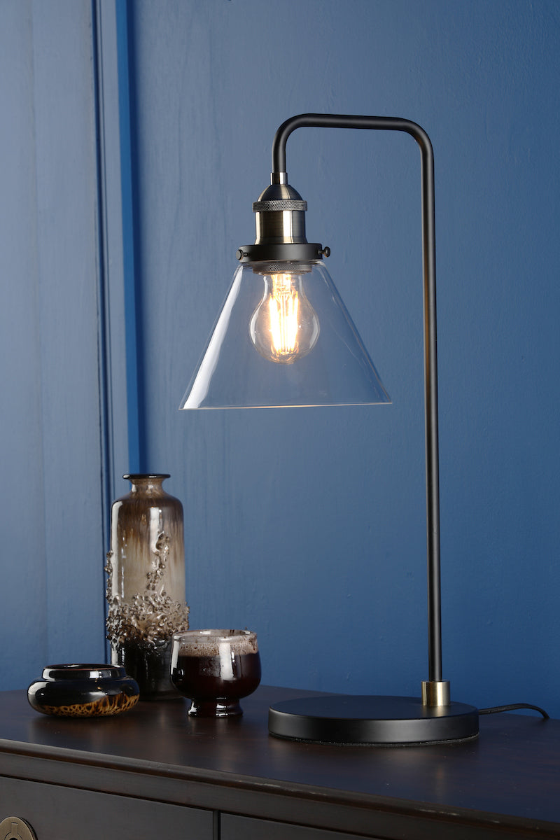 RAY 1LT TL ANTIQUE BRASS CLEAR