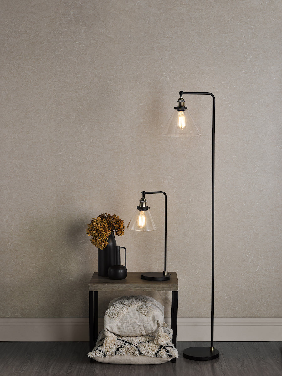 RAY 1LT TL ANTIQUE BRASS CLEAR