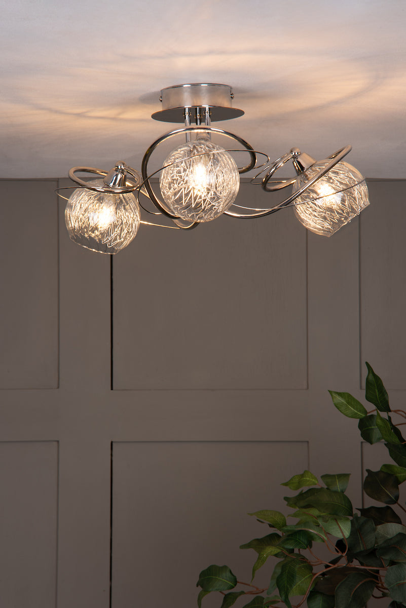 REHAN 3LT SEMI FLUSH POL CHR